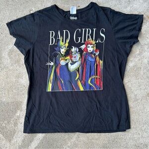 Disney Black Tee Bad Girls Villain Women’s XL